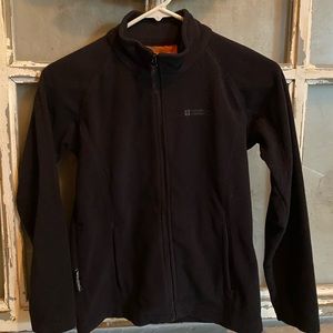 Kids Black fleece Front Zip Jacket M